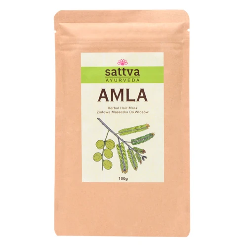 Maseczka Ziołowa do Włosów Amla 100 g - Sattva (Ayurveda)