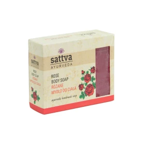 Mydło w Kostce do Ciała Róża 125 g - Sattva (Ayurveda)