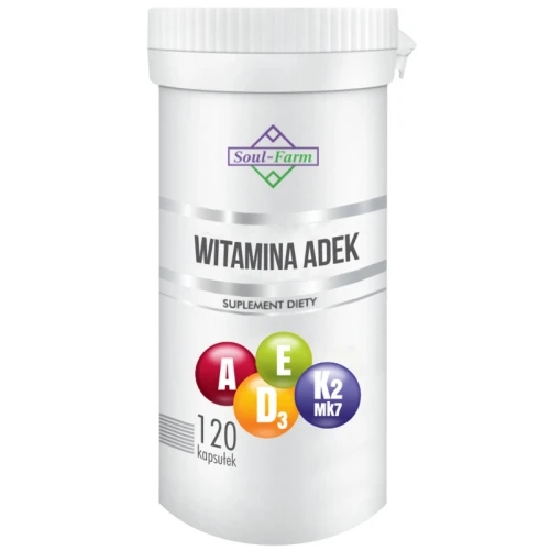 Witamina ADEK 120 Kapsułek - Soul Farm