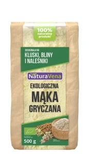 Mąka Gryczana Jasna Bezglutenowa Bio 500 g - Naturavena
