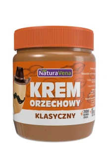 Krem Orzechowy Klasyczny 100% Bez Dodatku Soli i Cukrów 340 g - Naturavena