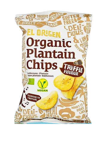 Chipsy z Plantana o Smaku Trufli Bezglutenowe Bio 80 g - El Origen