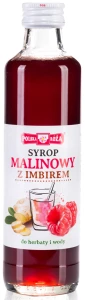 Syrop Malinowy z Imbirem 250 ml - Polska Róża