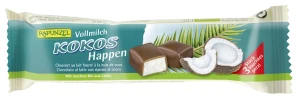 Batoniki Kokosowe w Czekoladzie Mlecznej Bio 50 g - Rapunzel