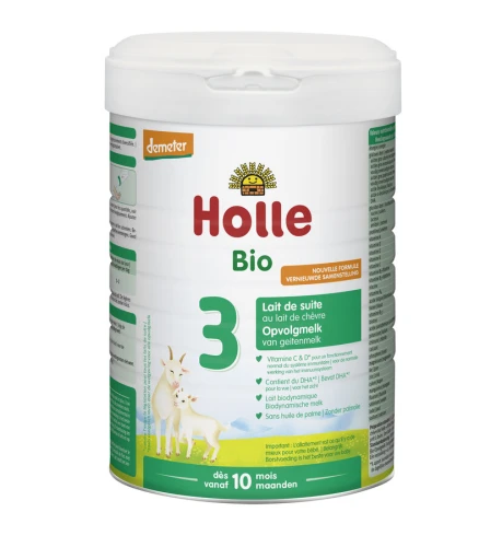 MLEKO KOZIE 3 NASTĘPNE DLA NIEMOWLĄT PO 6 MIESIĄCU DEMETER BIO 800 g - HOLLE