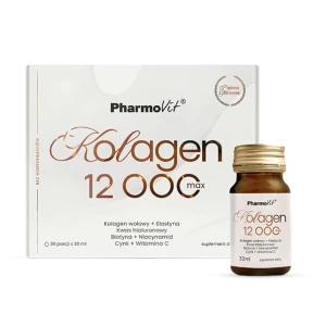 Kolagen (12 000 mg) Shot Bezglutenowy 30 ml - Pharmovit