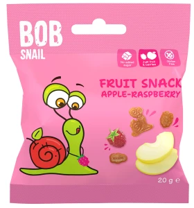 Żelki Jabłko–Malina Bez Żelatyny Bezglutenowe 20 g - Bob Snail