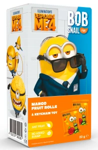 Przekąska Eat & Play Mango z Brelokiem Minionki Bezglutenowa 20 g - Bob Snail
