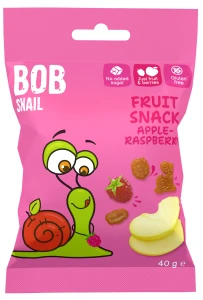 Żelki Jabłko–Malina Bez Żelatyny Bezglutenowe 40 g - Bob Snail