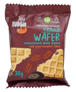 Wafelek z Kremem Kakaowo-Orzechowym Słodzony Daktylami Bio 30 g - Me Gusto (Super Fudgio)