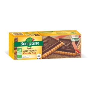 Herbatniki z Czekoladą Gorzka Bio 150 g - Bonneterre