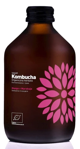 Kombucha z Mango i Marakują Bezglutenowa Bio 330 ml - Vigo.jpg