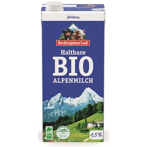 Mleko Alpejskie UHT (min. 1,5% Tłuszczu) Bio 1 L - Berchtesgadener Land