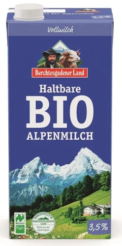 Mleko Alpejskie UHT (min. 3,5% Tłuszczu) Bio 1 L - Berchtesgadener Land.jpg