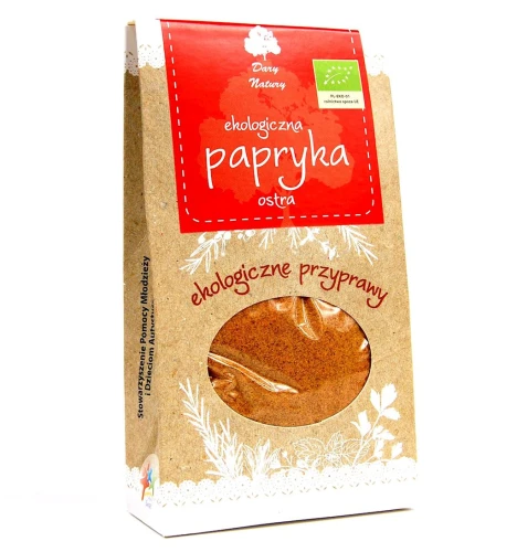 Papryka Ostra Mielona Bio 90 g - Dary Natury