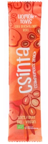 Przekąska Roll Jabłko–Rokitnik Bez Dodatku Cukrów Bezglutenowa Bio 12 g - Csinta