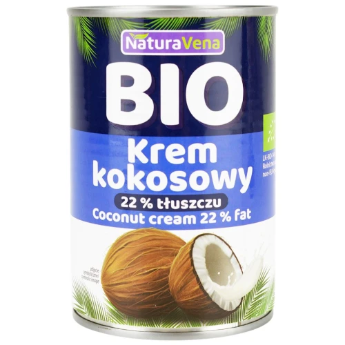 Coconut Milk - Napój Kokosowy 22% Tłuszczu Bio 400 g - NaturAvena