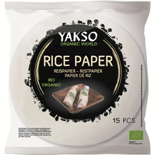 Papier Ryżowy Bezglutenowy Bio (15 szt.) 150 g - Yakso