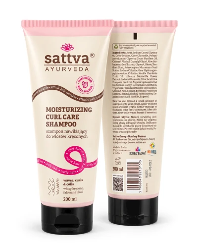 Szampon Nawilżający do Włosów Kręconych 200 ml - Sattva (Ayurveda)