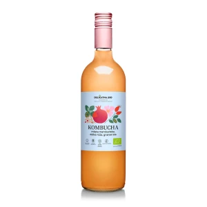 Kombucha Mięta Marokańska, Dzika Róża i Granat Bio 750 ml - Delikatna