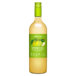 Kombucha o Smaku Kwaśnego Zielonego Jabłka Bio 750 ml - Delikatna