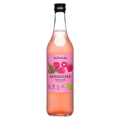 Kombucha Malinowa Bio 500 ml - Delikatna