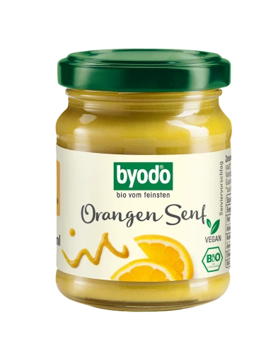 Sos Musztardowo–Pomarańczowy Bezglutenowy Bio 125 ml - Byodo