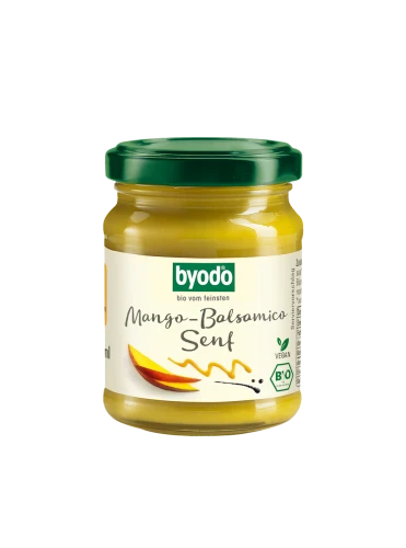 Sos Musztardowo–Balsamiczny z Mango Bezglutenowy Bio 125 ml - Byodo