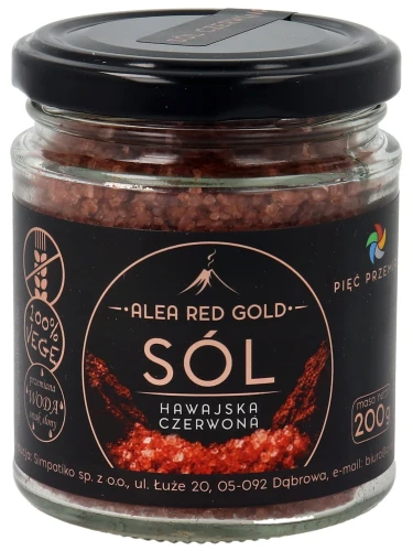 Sól Alea Red Gold 1–2 mm Bezglutenowa 200 g - Pięć Przemian