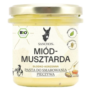 Pasta Kanapkowa Miód - Musztarda Bezglutenowa Bio 135 g - Sanchon