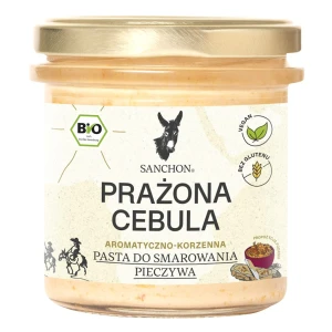 Pasta Kanapkowa Prażona Cebula Bezglutenowa Bio 135 g - Sanchon