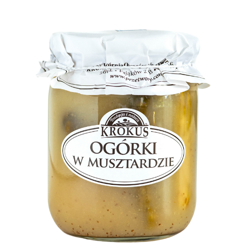 Ogórki Konserwowe w Musztardzie 500 g (250 g) - Krokus