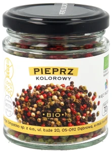 Pieprz Kolorowy Bezglutenowy Bio 70 g - Pięć Przemian