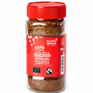 Kawa Rozpuszczalna Liofilizowana Bezkofeinowa Arabica 100% Fair Trade Bio 100 g - Alternativa3