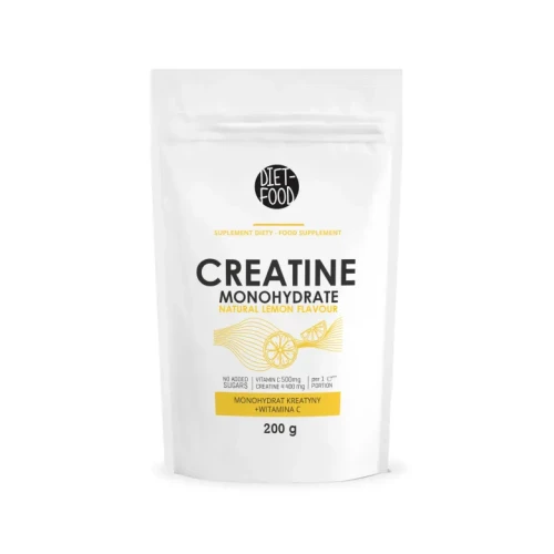 Kreatyna z Witaminą C o Smaku Cytrynowym 200 g - Diet-Food
