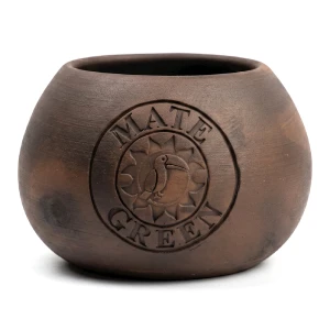 Matero z Ceramiki Mleczowanej Hand Made - Yerba Mate Green