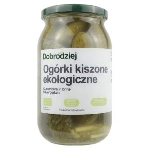 Ogórki Kiszone Bezglutenowe Bio 900 g (500 g) - Dobrodziej