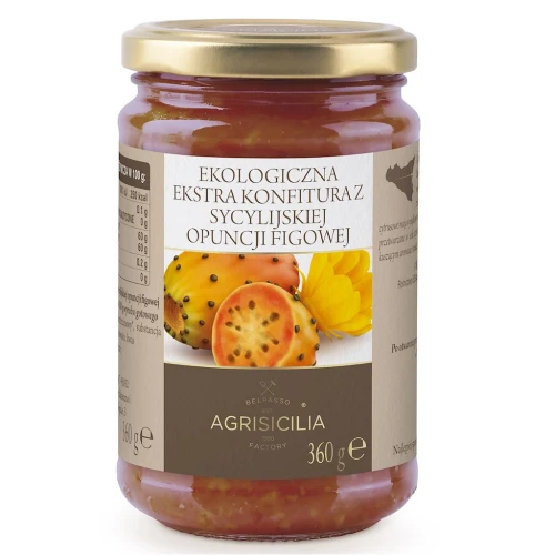 Konfitura z Opuncji Figowej Sycylijskiej Bio 360 g - Agrisicilia