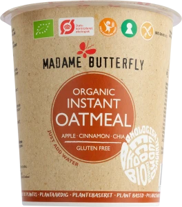 Owsianka Błyskawiczna Jabłko - Cynamon - Chia Bezglutenowa Bio 55 g - Madame Butterfly