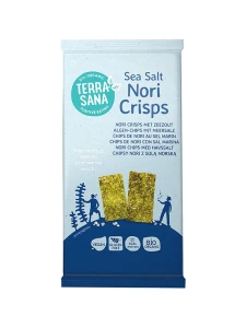 Chipsy Nori z Solą Morską Bezglutenowe Bio 16 g - Terrasana