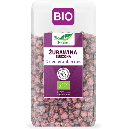 Żurawina Suszona Niesłodzona Bio 100 g - Bio Planet