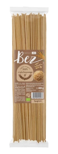 Makaron z Ryżu Brązowego Spaghetti Bezglutenowy Bio 400 g - Bartolini