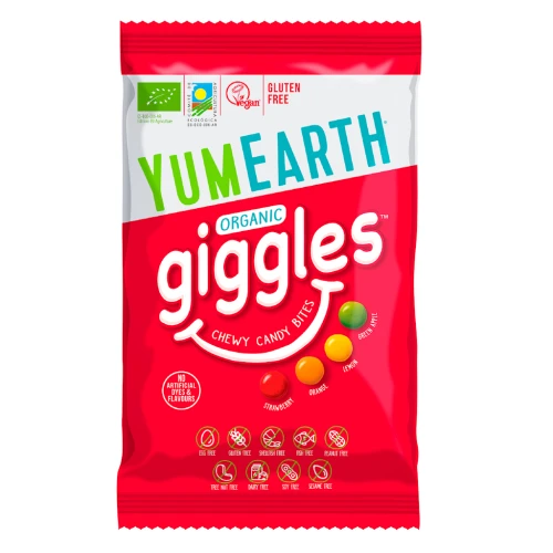 Drażę Miękkie (Giggles) Bezglutenowe Bio 40 g - Yum Earth