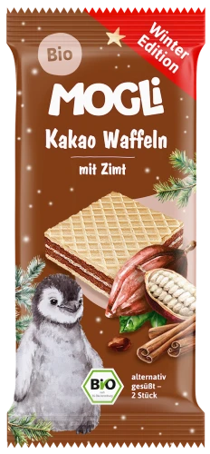 Wafelki z Kremem Kakaowo - Cynamonowym Bio 15 g - Mogli