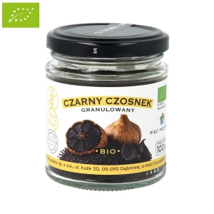 Czarny Czosnek Granulowany Bezglutenowy Bio 100 g - Pięć Przemian