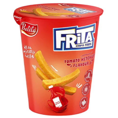 Frytki Ziemniaczane Smażone o Smaku Ketchupu Bezglutenowe 40 g - Balila