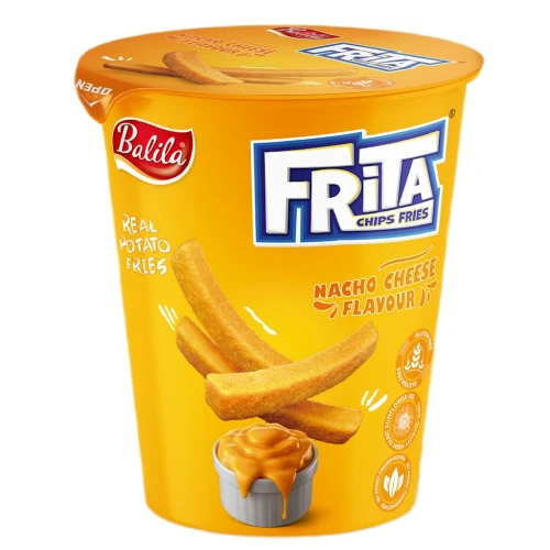 Frytki Ziemniaczane Smażone o Smaku Sera Nacho Bezglutenowe 40 g - Balila
