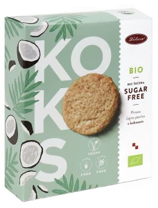 Ciastka Orkiszowe Kokosowe Bez Cukru Bio 135 g - Delicia