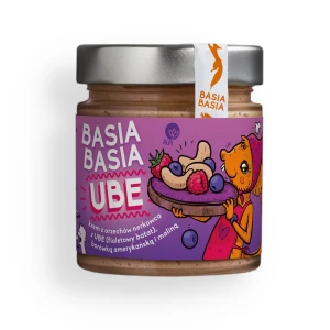 Krem z Orzechów Nerkowca z Ube (Fioletowy Batat), Borówką Amerykańską i Maliną Basia Basia 195 g - Alpi Hummus