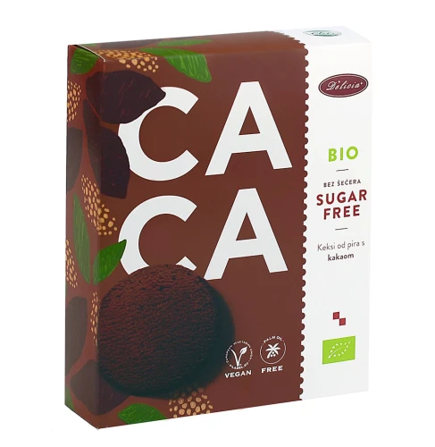 Ciastka Orkiszowe z Kakao Bez Cukru Bio 125 g - Delicia
